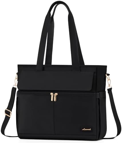 LOVEVOOK Work Bags for Women 15.6 Inch Work Tote Bags with Laptop Compartment Large Capability Laptop Purse Professional Teacher Tote Bag Casual Computer Briefcase for Office Travel Nurse